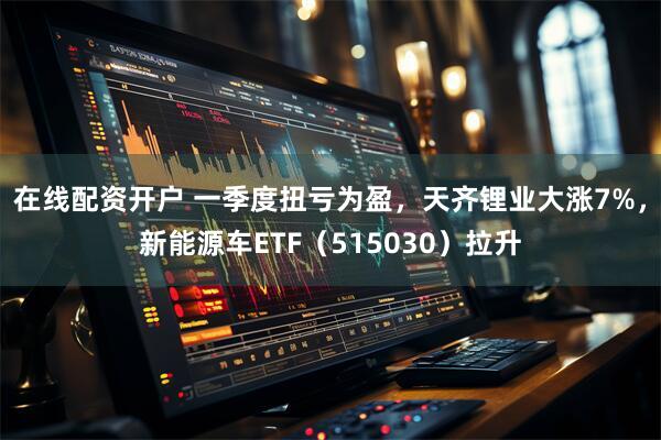 在线配资开户 一季度扭亏为盈，天齐锂业大涨7%，新能源车ETF（515030）拉升